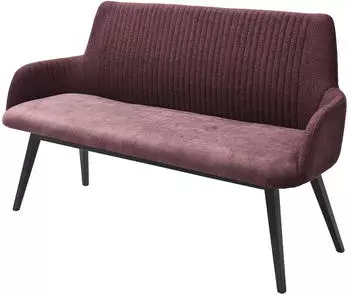 Woodford Polsterbank Menda rot/schwarz 157x90x60 cm