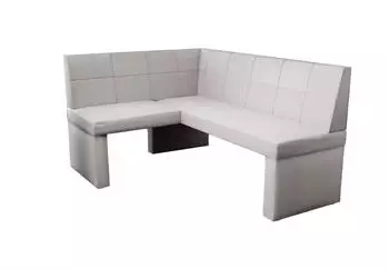 Fun Möbel Eckbank/Küchenbank 196x142 cm BLAKE XL R Stoff Soro Lichtgrau