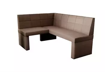 Fun Möbel Eckbank/Küchenbank 196x142 cm BLAKE XL R Stoff Soro Braun