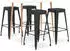 vidaXL 5 -tlg. Bar-Set weiß/schwarz (3057429)