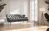 Cavadore 3-Sitzer Küchensofa Amba 193x97x87 cm Mikrofaser Grau