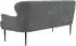 Cavadore 3-Sitzer Küchensofa Amba 193x97x87 cm Mikrofaser Grau