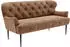 Cavadore 2,5-Sitzer Küchensofa Amba 173x97x87 cm Mikrofaser Hellbraun