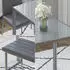 VICCO 4-teiliges Esstisch-Set Grand 120 x 70 cm Grau