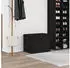 vidaXL Aufbewahrungsbank Schwarz Eiche 60x40x45 cm Holzwerkstoff (862983)