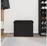 vidaXL Aufbewahrungsbank Schwarz Eiche 60x40x45 cm Holzwerkstoff (862983)