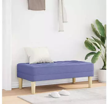 vidaXL Bank Jeans Blau 113x57x39 cm Stoff (42001945)