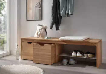 Home Affaire Bank Dura (1-St) F&uuml;r die geschmackvolle Optik sorgt das FSC&reg;-zertifizierte Massivholz Buche 160 cm x 45 cm