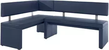 Home Affaire Eckbank Charissa in 3 Gr&ouml;&szlig;en verschiedene Qualit&auml;ten dunkelblau 210 cm x 90 cm x 140 cm