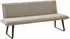 Niehoff Polsterbank Solo mit Micro-Federkern Bouclé Gestell Kufe verschiedene Maße Sh 49cm taupe 200 cm x 89 cm x 67 cm