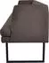 K+W Komfort & Wohnen Polsterbank Cube Hammerkissenoptik 2 Breiten Metallkufe schwarz sattel 77 209 cm x 82 cm x 67 cm
