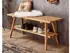 MCA Furniture Robas Lund Garderobensitzbank Eiche Massivholz Belastbarkeit 110 kg BxHxT 100x45x35 cm