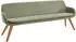 Musterring Essbank Tavia Stativgestell Wildeiche massiv geölt Breite 180 200 oder 220 cm oliv oliv 220 cm x 87 cm x 66 cm