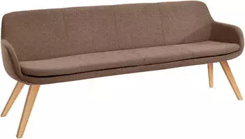 Musterring Essbank Tavia Stativgestell aus Eiche bianco massiv Breite 180 200 oder 220 cm copper copper 200 cm x 87 cm x 66 cm