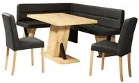 Home affaire Eckbankgruppe "Laros Sitzgruppe, Eckbank, St&uuml;hle, Tisch" Set, 4tlg Set,