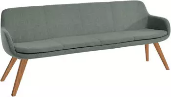 Musterring Tavia Essbank 220cm Aqua, Wildeiche massiv ge&ouml;lt, 100% PES (43784738-0)