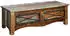 Massivmoebel24 Nature of Spirit #110 Garderobenbank Altholz mehrfarbig lackiert 120x45x40cm (09-200-700-0011)