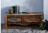 Massivmoebel24 Nature of Spirit #110 Garderobenbank Altholz mehrfarbig lackiert 120x45x40cm (09-200-700-0011)