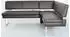 K+W Komfort & Wohnen Eckbank Schwarzgrau, 199x89x158cm, langer Schenkel links/rechts (74384048-0)