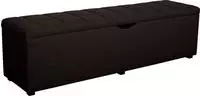 Home affaire Hockerbank "Checked" mit Stauraum, Breite 120 cm und 160 cm, als