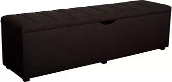 Home Affaire Checked Hockerbank 160cm Anthrazit 100% Polyester