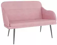 vidaXL Sitzbank Rosa 110x76x80 cm Samt