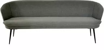 K+W Komfort & Wohnen ZOOM 3-Sitzer Polsterbank mit Keder, Braun (Schlamm 72), 222cm (54514263-0)
