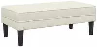 vidaXL Bank mit Kissen Creme 113 x 57 x 39 cm Samt