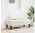 vidaXL Sitzbank mit Kissen Samt Creme 113x57x39cm
