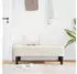 vidaXL Sitzbank mit Kissen Samt Creme 113x57x39cm