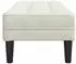 vidaXL Sitzbank mit Kissen Samt Creme 113x57x39cm