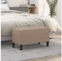 vidaXL Sitzbank Cappuccino-Braun 70x35x41 cm Kunstleder