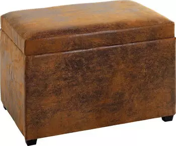 HAKU Sitztruhe Vintage-Braun, Textilgewebe, 58x42x39cm (52824)