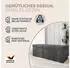 Casaria Sitzbank mit Stauraum Cord 2 Boxen faltbar 300kg 76x38cm Anthrazit (109920)