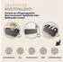 Casaria Sitzbank mit Stauraum Cord 2 Boxen faltbar 300kg 76x38cm Anthrazit (109920)