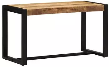 vidaXL Bank Massives Raues Mangoholz 80x35x45cm (4015979)