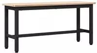 vidaXL Esstischbank Natur 100 x 32,5 x 49 cm Massives Kiefernholz