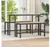 vidaXL Esstischbank Massives Kiefernholz Natur 100x32,5x49cm (873786)