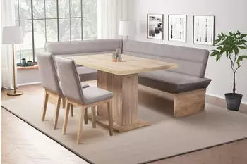 Otto Home Beluna + Cross Essecke langer Schenkel rechts Luxus-Microfaser grau (58896249)