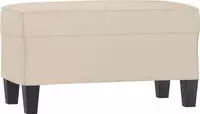 Sitzbank Creme 70x35x41 Cm Mikrofasergewebe Vidaxl