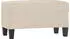 vidaXL Sitzbank Creme 70x35x41 cm Mikrofasergewebe