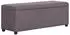 vidaXL Bank mit Staufach 116 cm Taupe Polyester