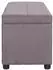 vidaXL Bank mit Staufach 116 cm Taupe Polyester