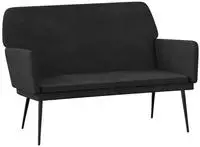 vidaXL Sitzbank Schwarz 108x79x79 cm Samt