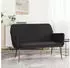 vidaXL Sitzbank Schwarz 108x79x79 cm Samt