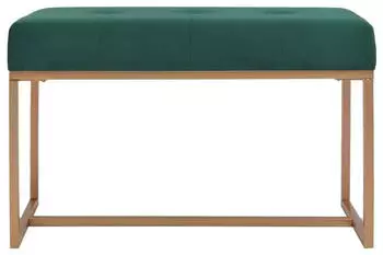 vidaXL Bank 80 cm Gr&uuml;n Samt