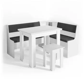 VICCO Eckbankgruppe ROMAN wei&szlig; (30773)