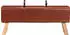 vidaXL Bank Turnbock-Design Braun 110 cm Echtleder (356379)
