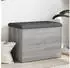 vidaXL Sitzbank mit Stauraum Grau Sonoma 62x42x45 cm Holzwerkstoff (835045)