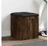vidaXL Sitzbank mit Stauraum Räuchereiche 42x42x45 cm Holzwerkstoff (835037)